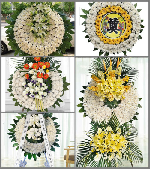 安徽淮南市凤台县桂集镇白塘村花圈速递
